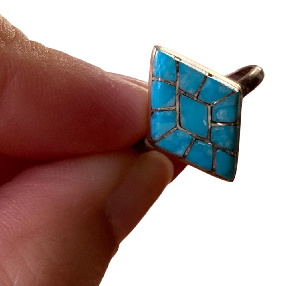 Authentic Silver & Turquoise Ring - image 5